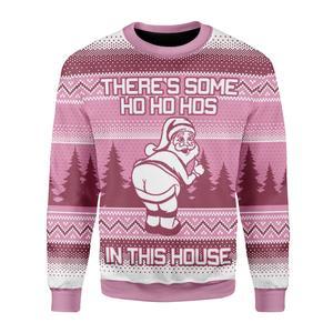 There’s Some Hos In This House Ugly Christmas Sweater | Unisex | Full Size | Adult | Colorful | US3544