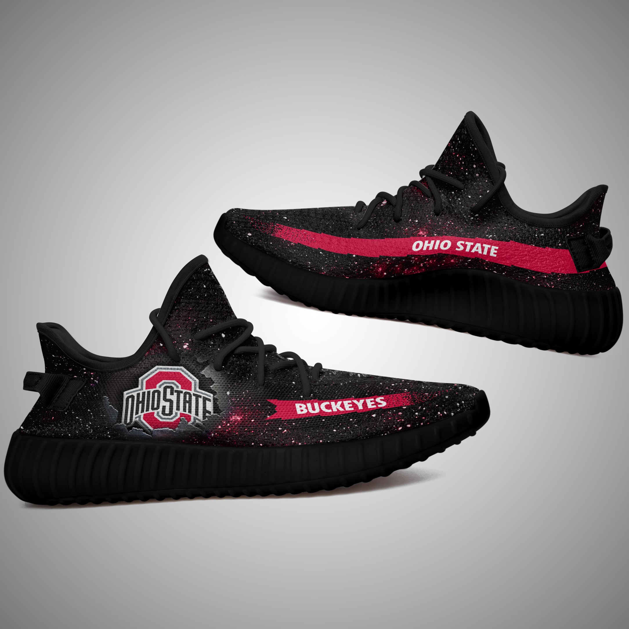 Art Scratch Mystery Ohio State Buckeyes Yeezy Shoes