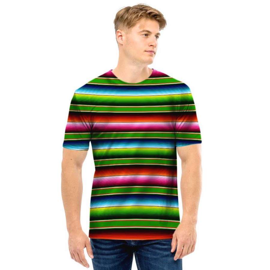 Baja Mexican Print Men T Shirt