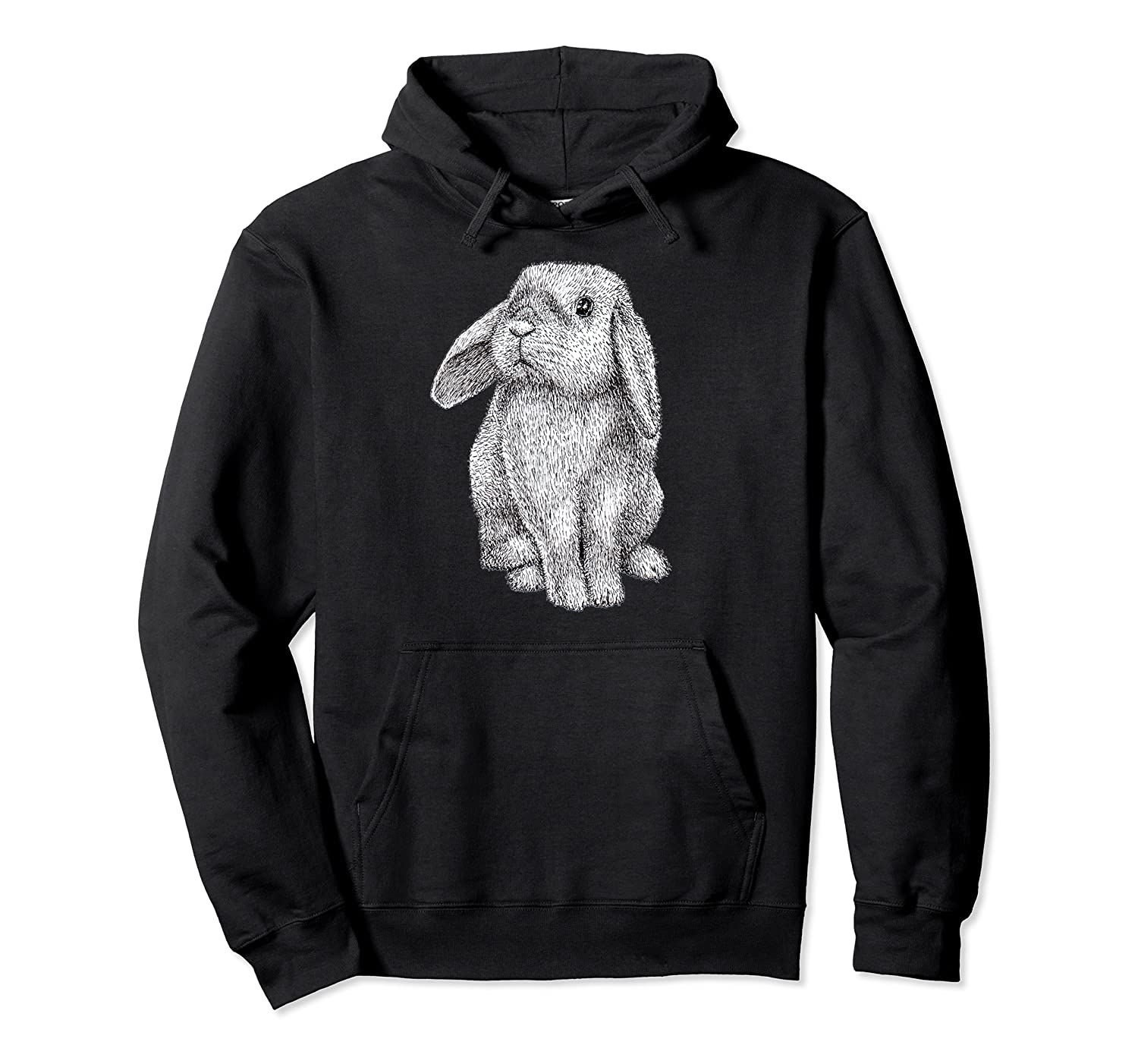 Lop Eared Bunny Rabbit Cute Pullover Hoodie, T-Shirt, Sweatshirt