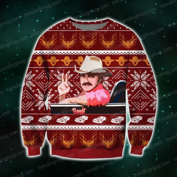 Bandit Knitting Pattern 3D Print Ugly Christmas Sweater