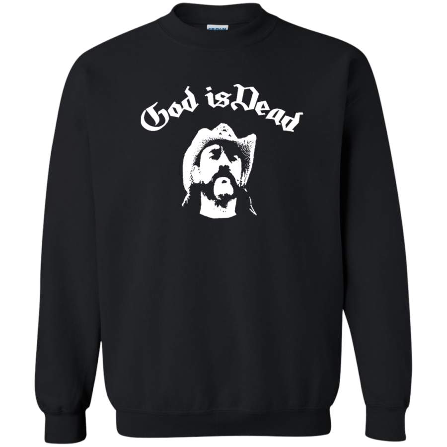 AGR Lemmy Kilmister God is Dead Crewneck Pullover Sweatshirt