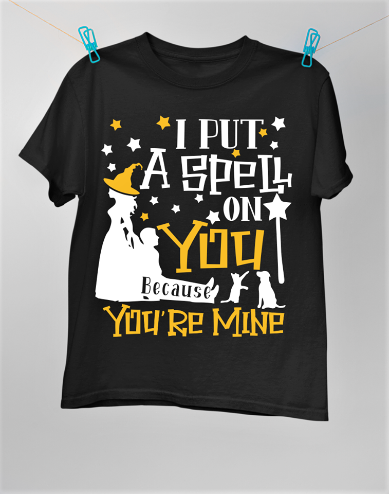 Witch Dog Cat I Put A Spell On You Because You’re Mine Standard T-Shirt