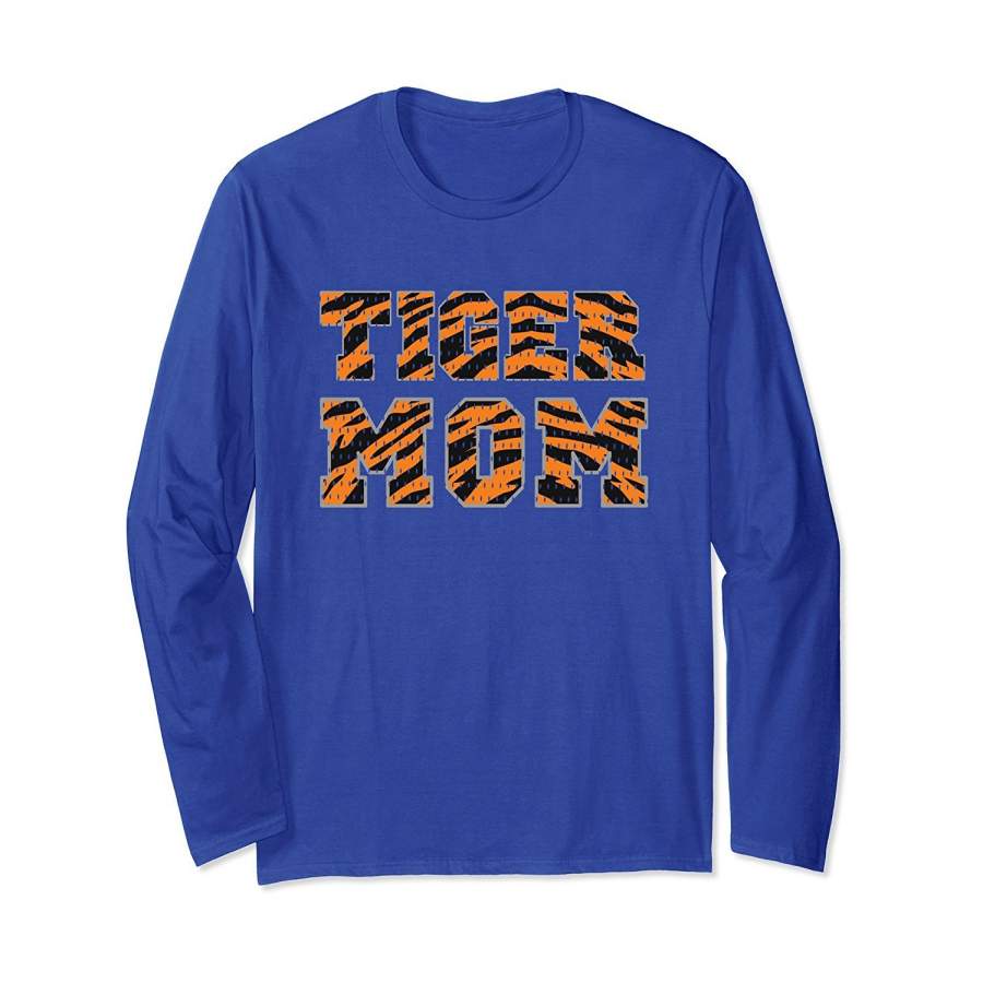 DTAGet Now DTA Mothers Day Long Sleeve T Shirt Tiger Mom Jersey Print