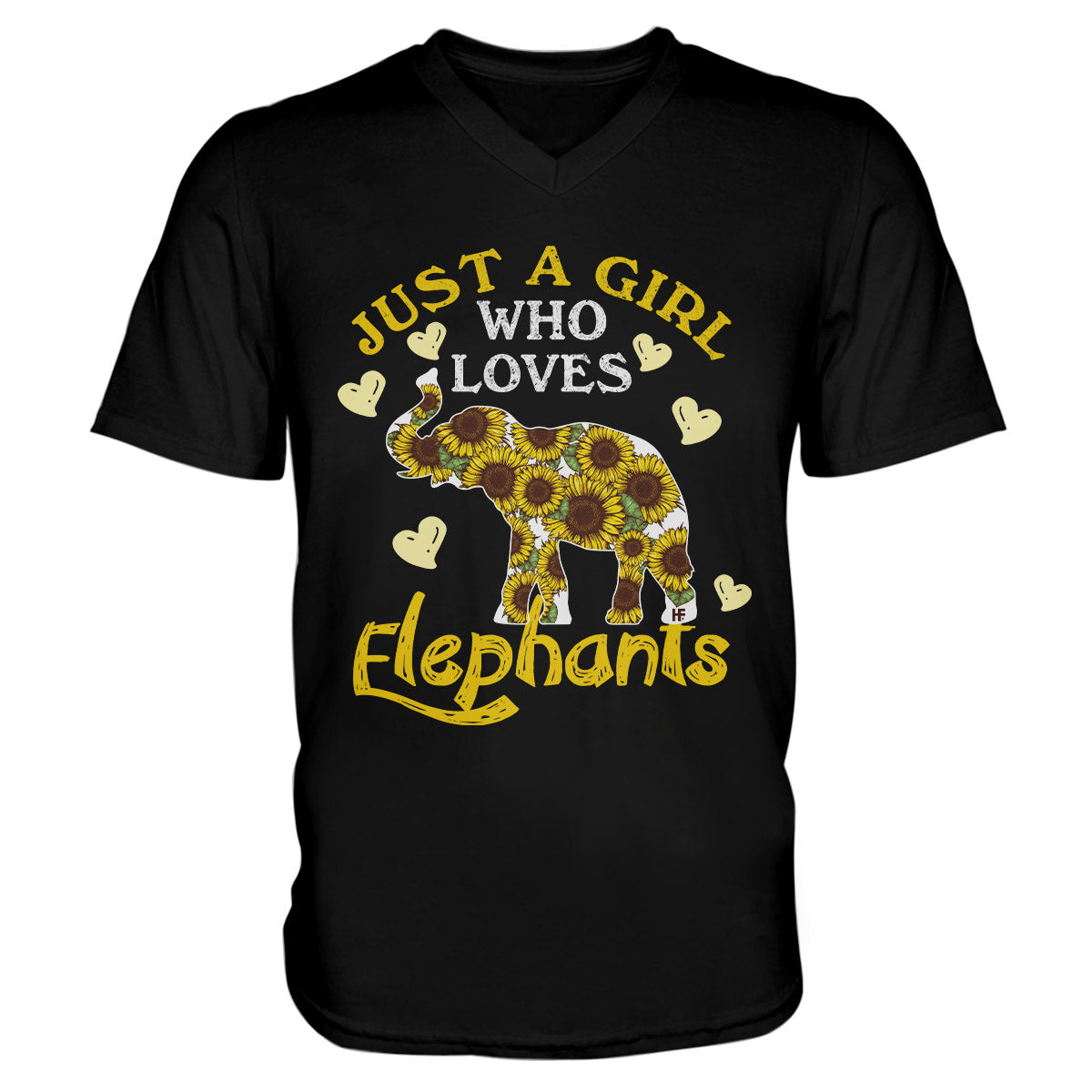 Elephant Lovers Shirt 07 Ez01 1009 Men V-Neck T-Shirt