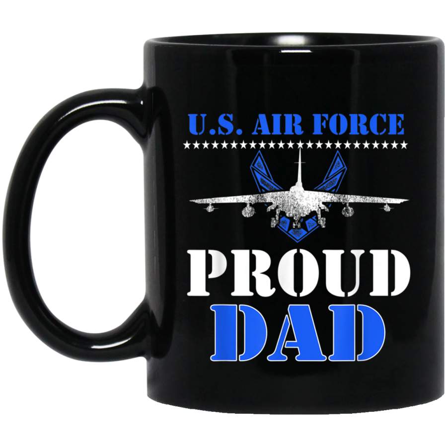 Mens Pride US Army Shirt Im a Proud Air Force Dad Veterans Day Christmas Gift Mug