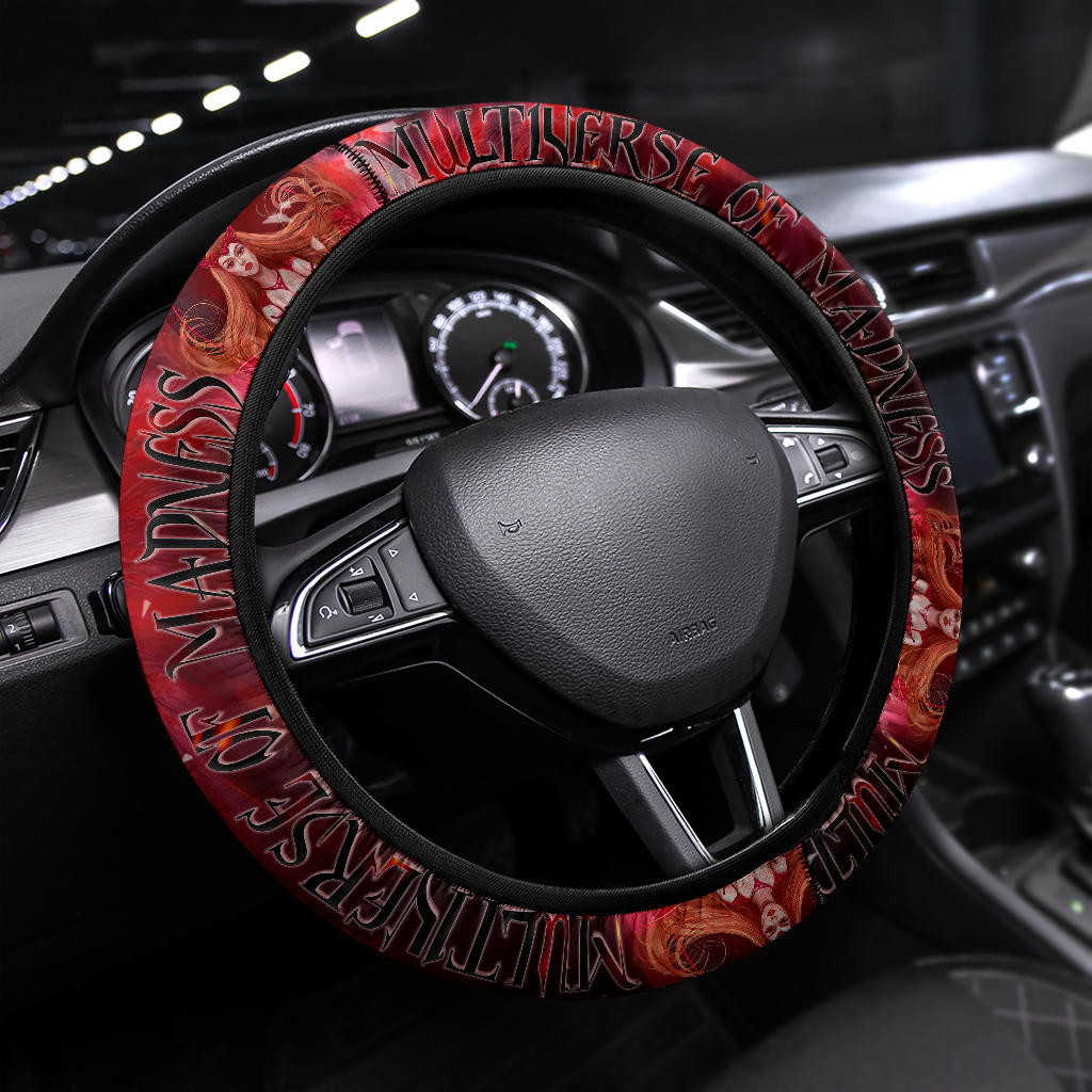 Wanda Maximoff Scarlet Witch Multiverse Of Madness Steering Wheel Cover Movie Car Accessories Custom For Fans At22070401