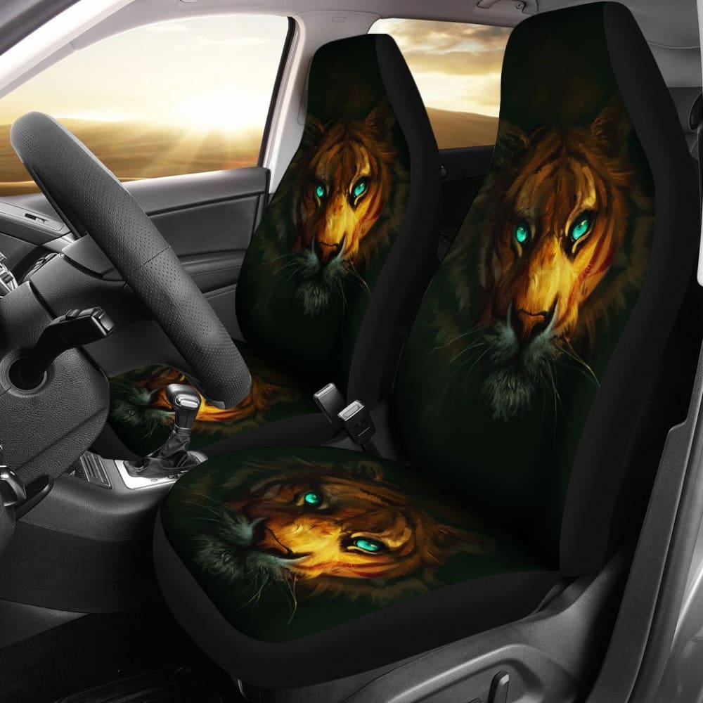 Tiger Digital Art Animal Car Seat Covers 3 174510