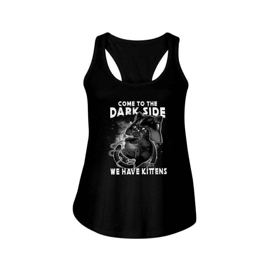 Come To The Dark Side We Have Kittens Ladies Flowy Tank