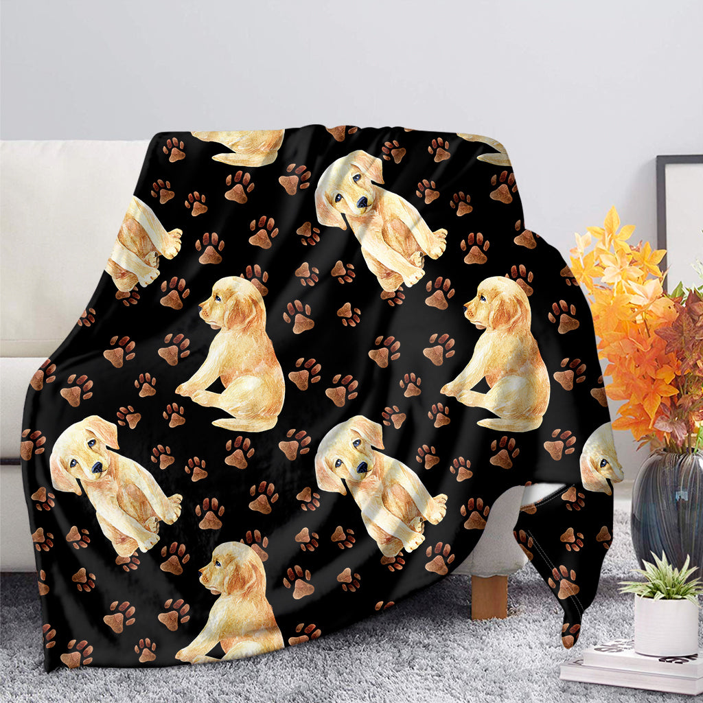 Labrador Retriever Puppy Pattern Print Blanket