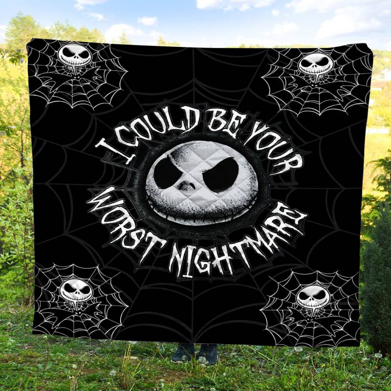 Your Worst Nightmare Jack Skellington G5803 – Quilt Blanket