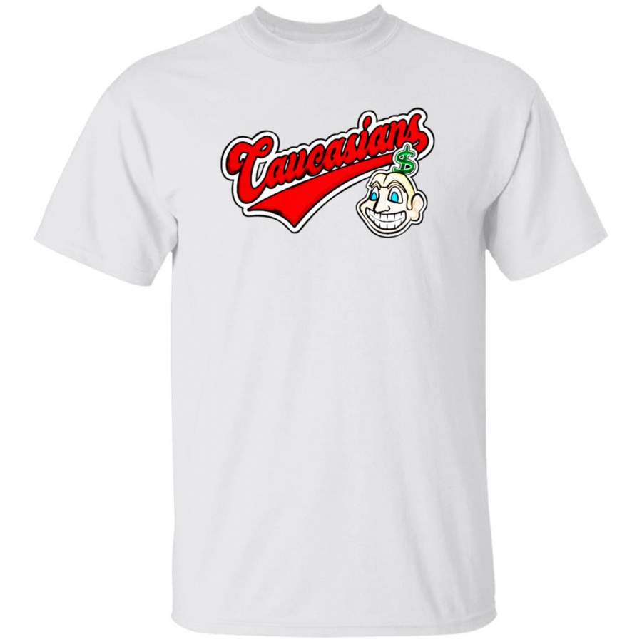 Caucasians t shirt Caucasians maker on the Cleveland Indians Bomani Jones t shirt black