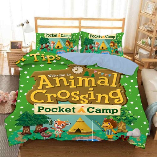 Animal Crossing Tom Nook 2 Duvet Cover Pillowcase Home Decor 3D Bedding Set Decor 6392