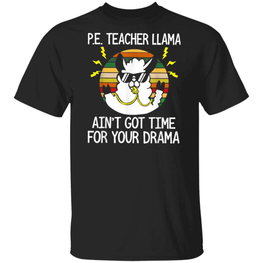 PE teacher llama ain’t got time for your drama vintage T Shirt copy