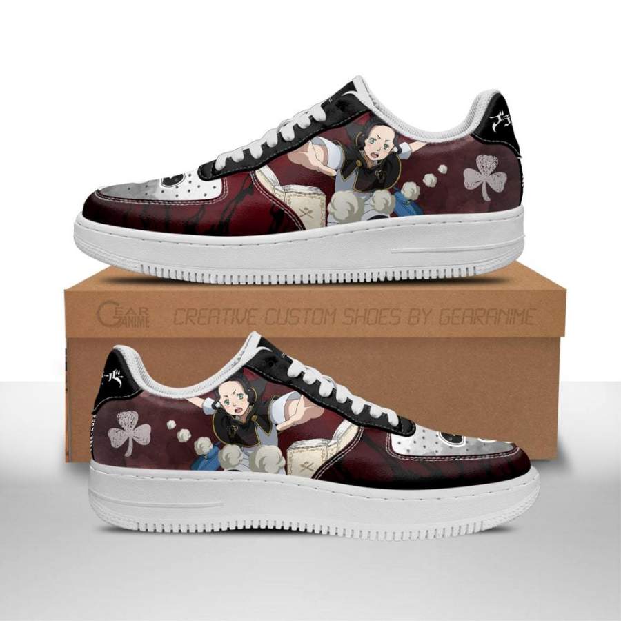 Charmy Pappitson Air Sneakers Black Bull Knight Black Clover Anime Shoes