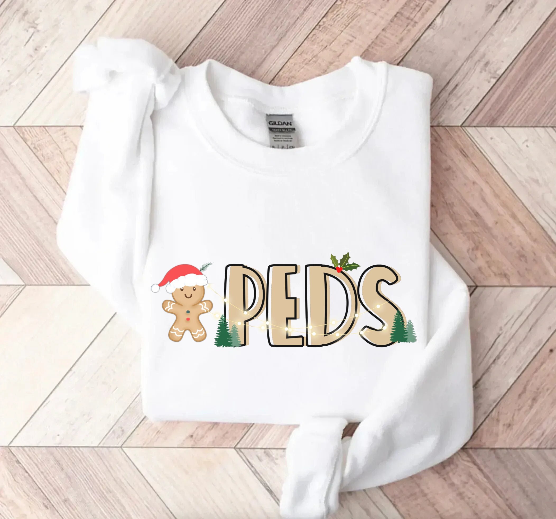 Peds Nurse Christmas Shirt For Pediatric Rn Sweater, Pediatric Emergency Tshirt, Xmas Pediatric Christmas Party Shirts Gift For Peds Rn Team