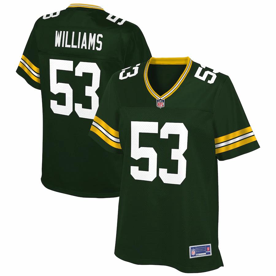 Tim Williams Green Bay Packers NFL Pro Line Womens Player Jersey – Green