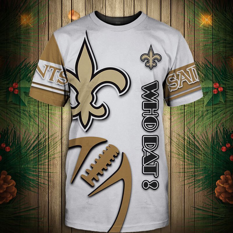 New Orleans Saints T-Shirt Graphic Balls Gift S