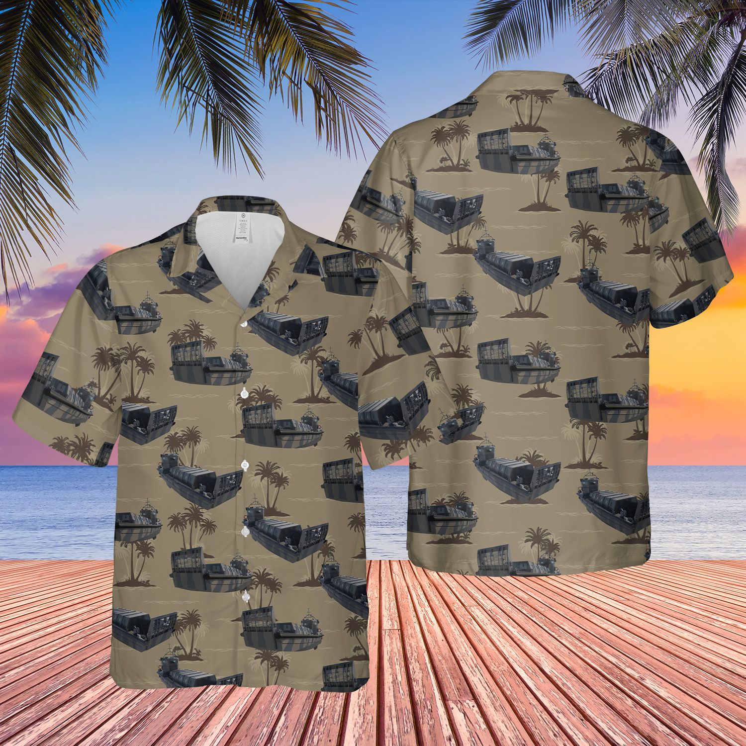 Royal Marines Khaki Amazing Design Unisex Hawaii Shirt For Men And Women Ha95375