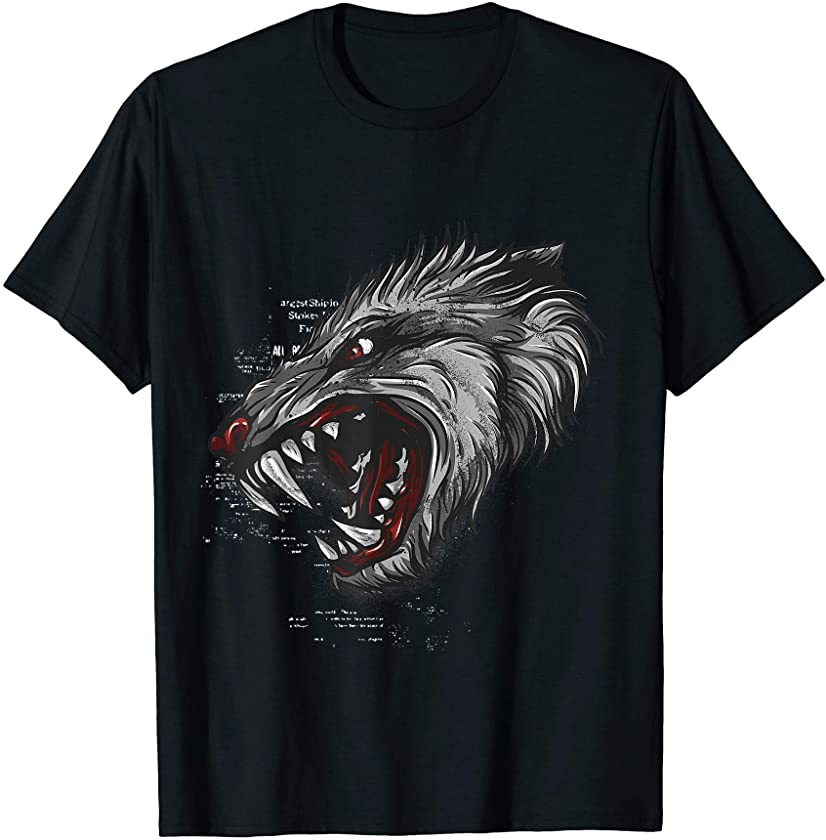 Roaring Tiger Gothic Costume Cool Easy Animal Halloween Gift T-Shirt