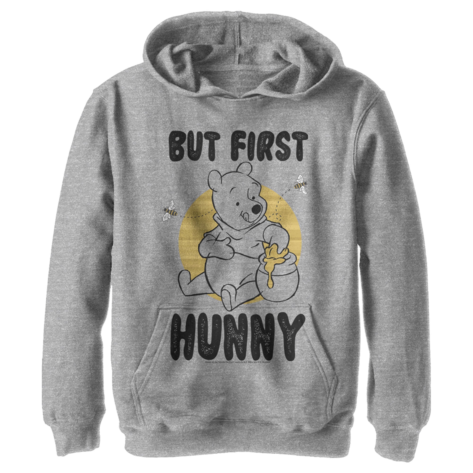 Boy’S Winnie The Pooh But First, Hunny Pull Over Hoodie