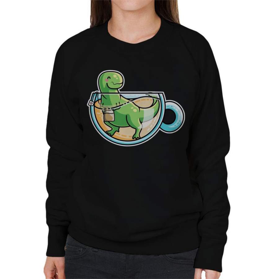 Tea Rex Dinosaur Women’s Sweatshirt