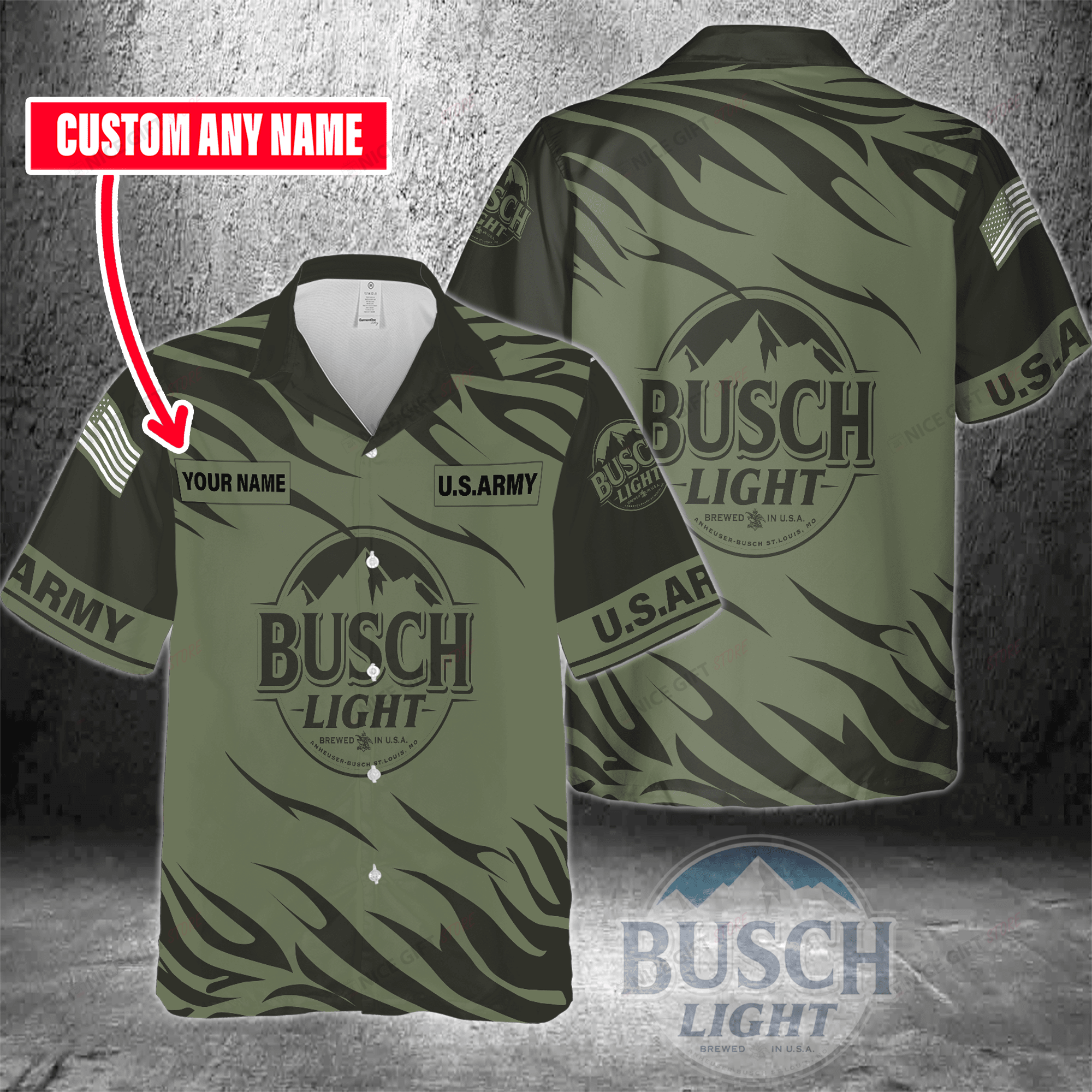 Busch Light Custom Name Hawaiian Shirt 3Hs-X4P0