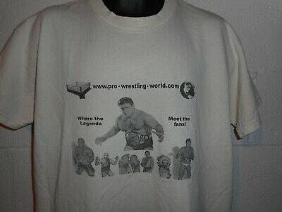 Vintage Merchant Square Allentown Pa Pro Wrestling World T-shirt 4879