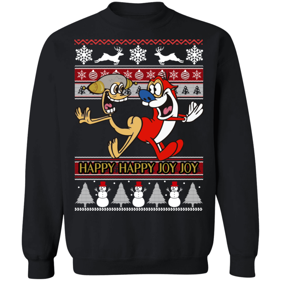 Ugly Christmas Sweater Ren Stimpy