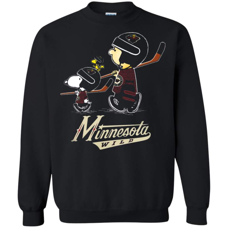 AGR Minnesota Wild Snoopy Ready For An Ice Hockey Game Sweatshirt