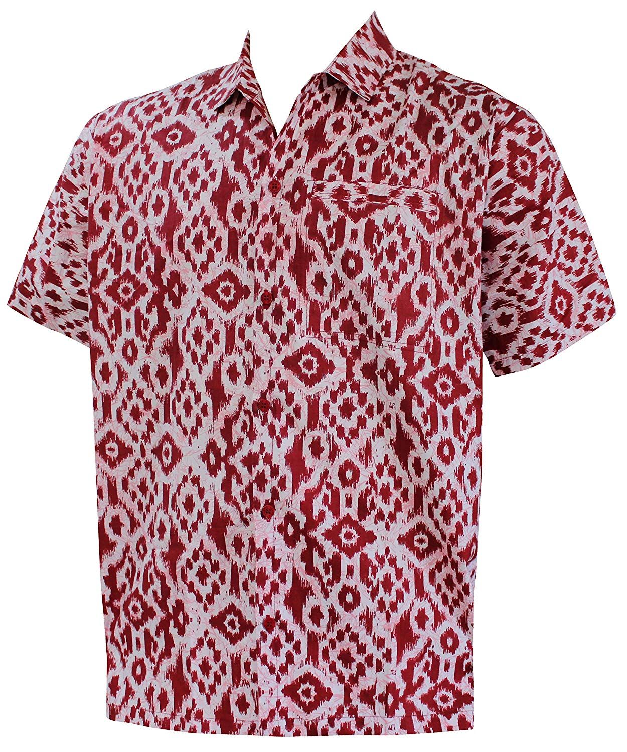 Abstract Red Unique Design Hawaiian Shirt Dhc18061649