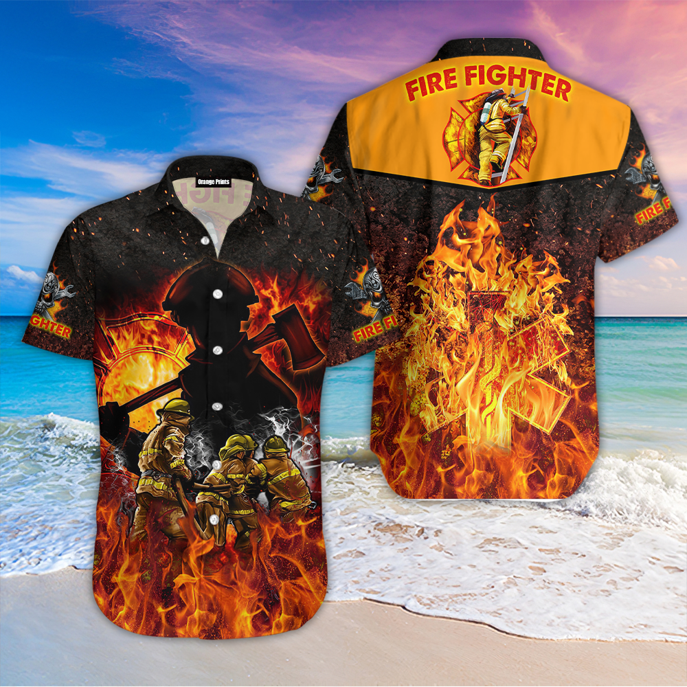 Proud Of Firefighter Aloha Hawaii Shirts For Men And Women Ha99163