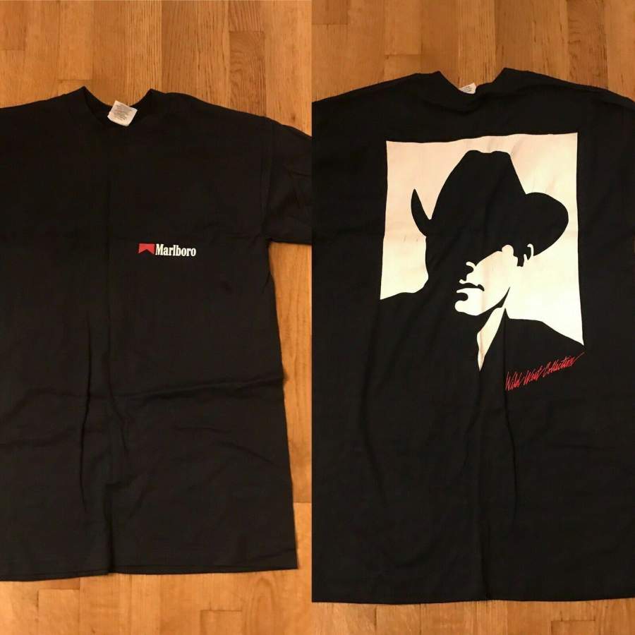 Marlboro Shirt Hot New Vtg 1990s Marlboro Man Wild West Collection T-Shirt