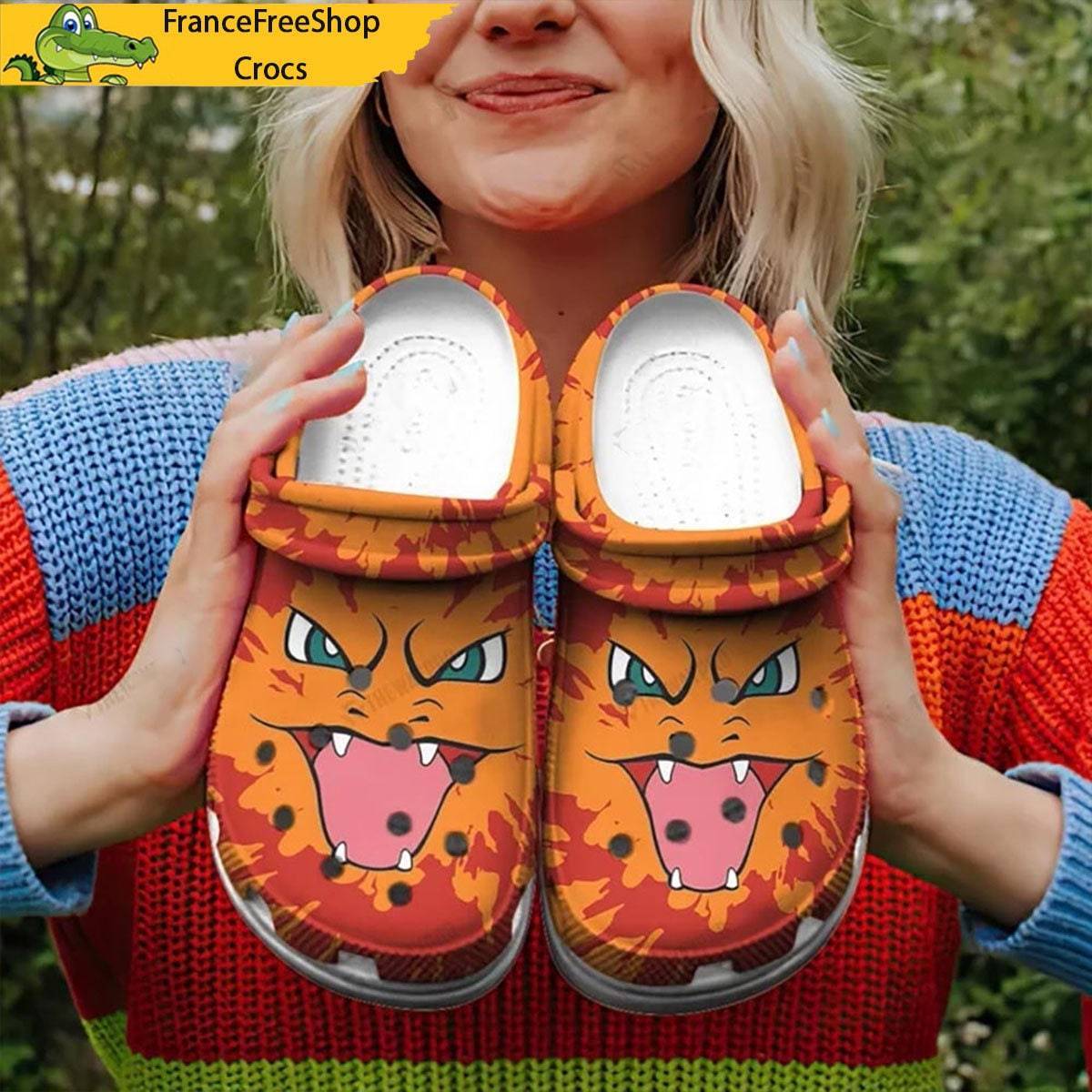 Charizard Pokemon Unique Slip On Clogs Personalized Summer Gifts Shoes