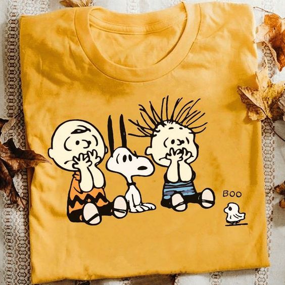 Charlie Brown And Snoopy Dog Halloween Boo Peanuts For Men For Women T Shirt Hoodie