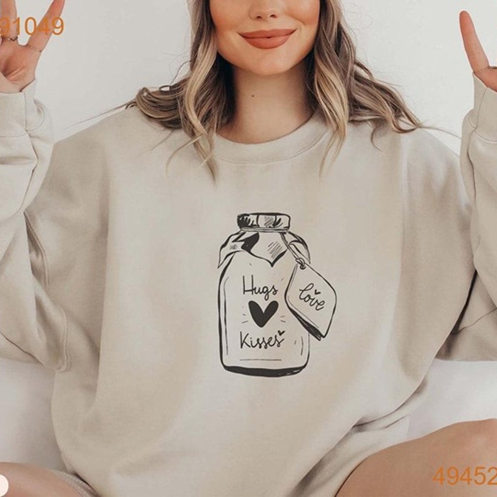 Charming Valentine’s Collection Sweatshirts, Hoodies, Line Art Sweatshirt