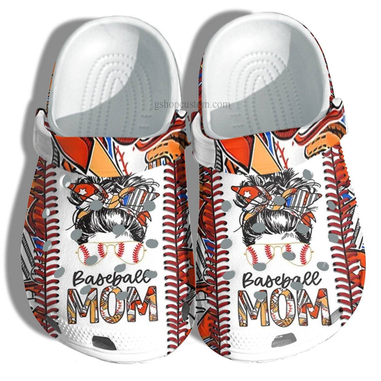 Cheer Up Baseball Mom Croc Shoes Gift Wife – Cool Women Baseball Line Crocss Shoes Gift Mother Day