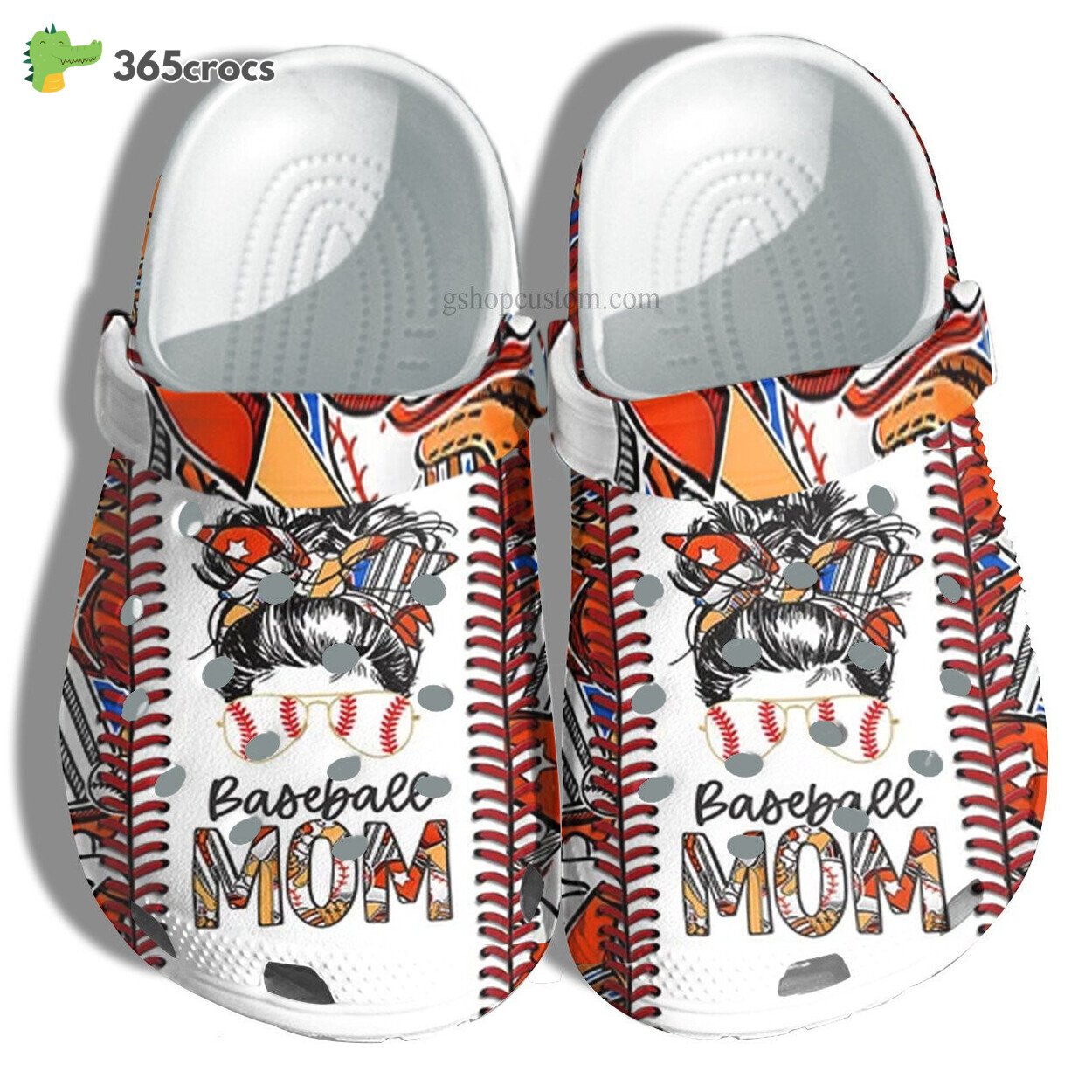 Cheer Up Baseball Mom Croc Shoes Gift Wife Cool Women Line Shoes Gift Mother’s Day