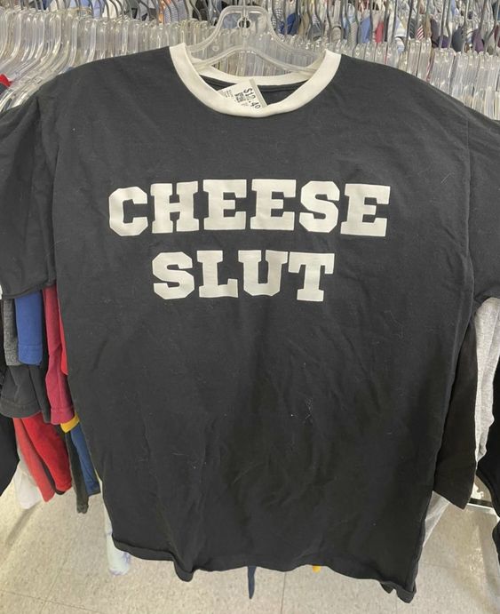 Cheese Slut Tee Black For Men, For Women