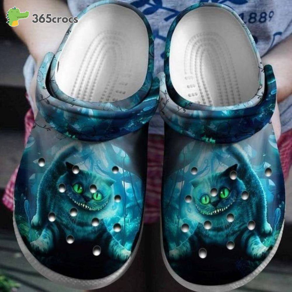 Cheshire Cat Alice In Wonderland Disney Cartoon Adults Crocss Clog Shoes