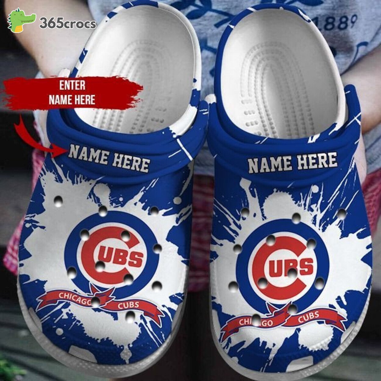 Chicago Cubs Fan Personalized Unique Design Numbered Clog