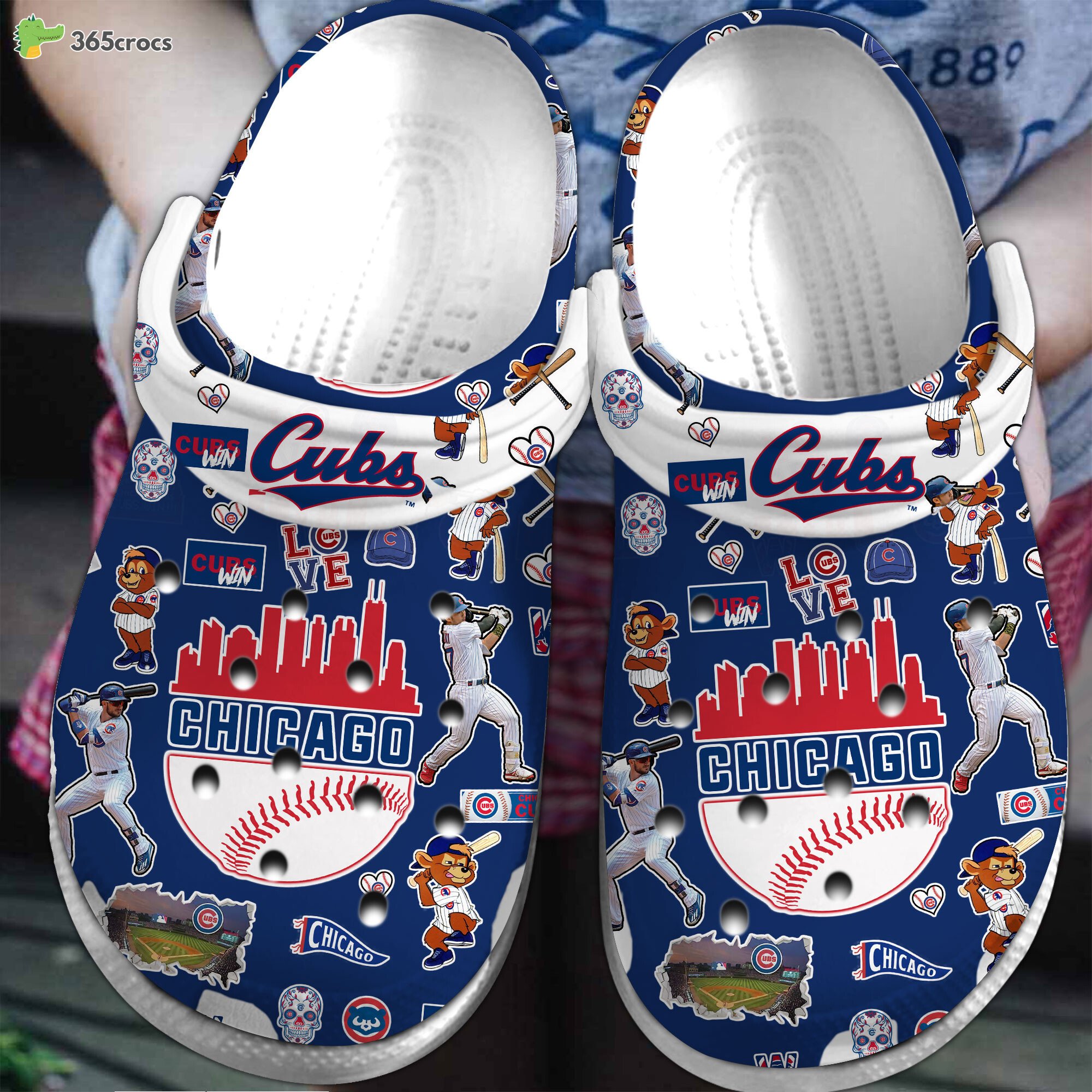 Chicago Cubs MLB Series Comfortable Crocss Clogs Baseball Footwear Design