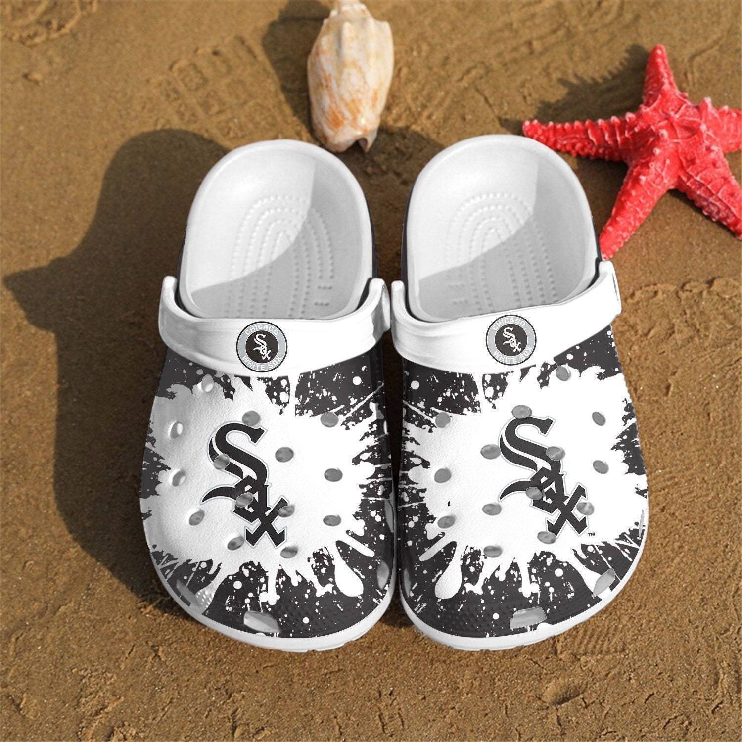 Chicago White Sox Gift For Fan Clog Shoescrocband Clogs Comfy, Adults Kids Crocss