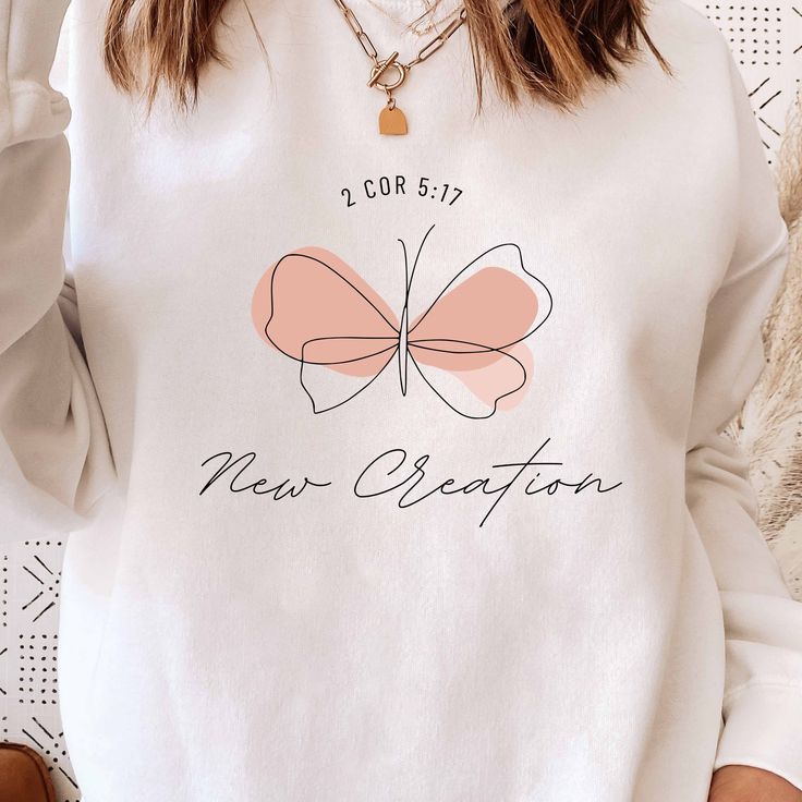 Christian Shirt, New Creation Butterfly Shirt