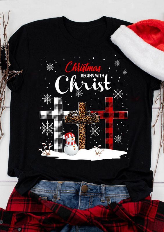 Christmas Begins With Christ Tshirt