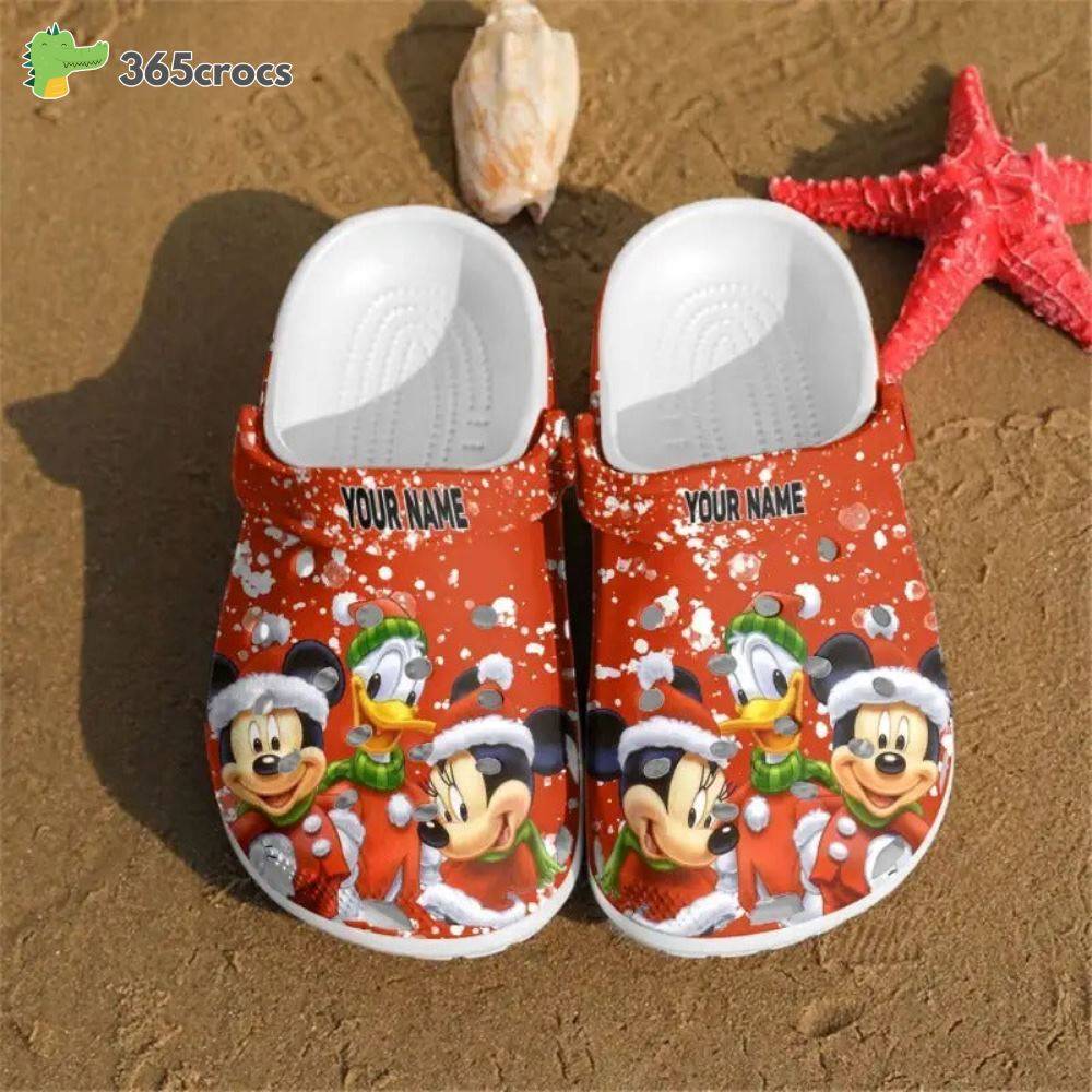 Christmas Gifts Mickey Minnie Mouse Disney Adults Crocss Clog Shoes