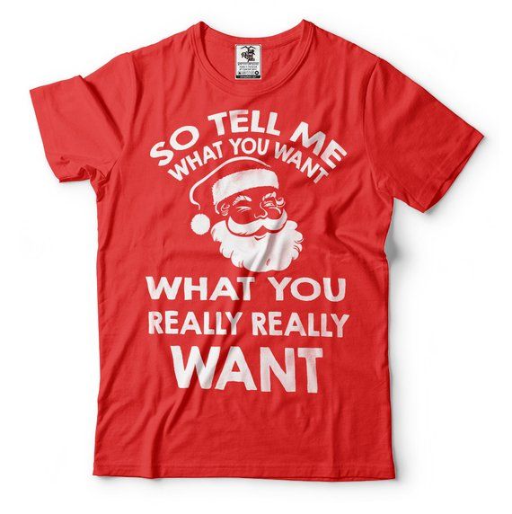 Christmas T-Shirt Funny Santa Claus Tee Shirt Christmas Party Tee Shirt