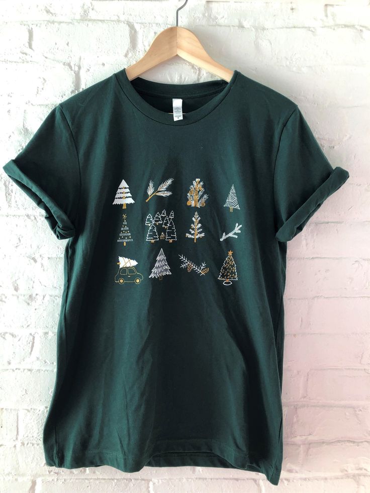 Christmas T-Shirt, Holiday Shirt, Screen Print Shirt, Christmas Tree Shirt, Holiday Tee,