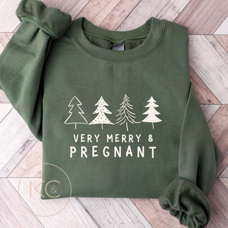 Christmas winter Pregnancy Announcement Sweatshirt, Merry and Pregnant, baby reveal shirt, mom to be crewneck, cute baby feet winter sweater