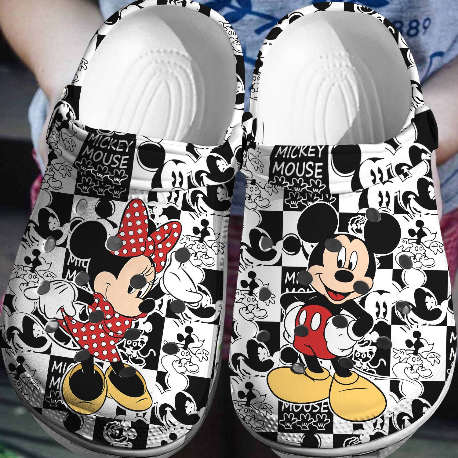 Classic Characters, Modern Comfort: Mickey Minnie Crocss 3D Clog Shoes